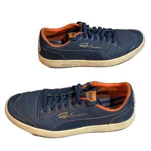 Puma Ralph Sampson Lo Virginia Men's Navy Orange Sneakers